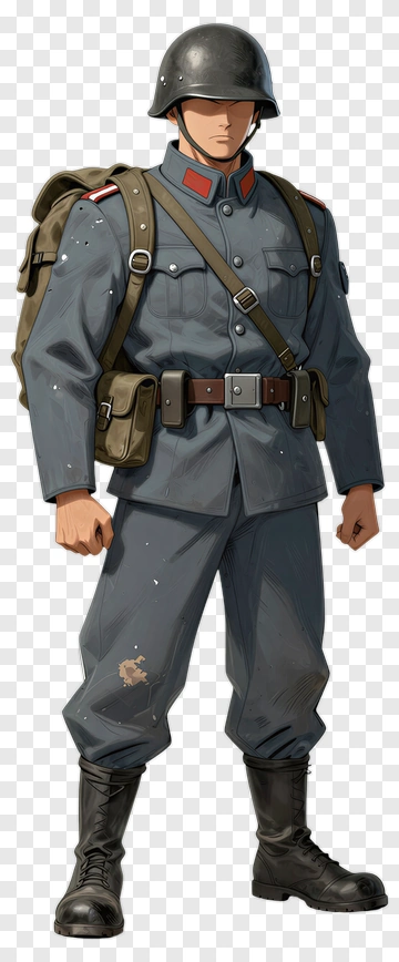 Soldier In Military Uniform PNG