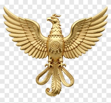 Golden Phoenix Emblem PNG