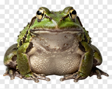 Realistic Green Frog PNG
