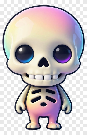 Cartoon Skeleton Character PNG