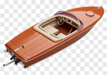 Wooden Speedboat PNG