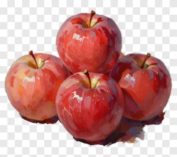 Red Apples Stacked Together PNG