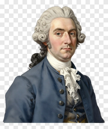 Man In Historical Attire With Curly Hair PNG