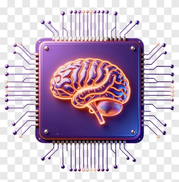 Digital Brain Circuit Design PNG