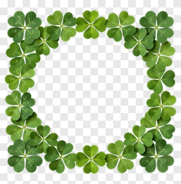 Clover Leaf Frame PNG