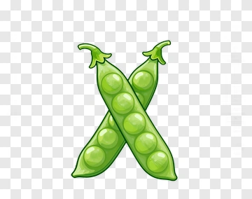Cartoon Green Peas PNG