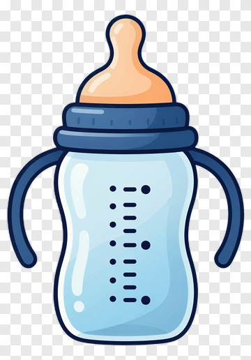 Cartoon Baby Bottle PNG