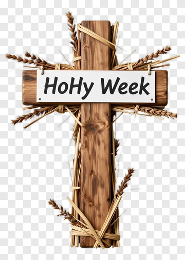 Wooden Cross For Holy Week PNG