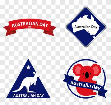 Australian Day Badges And Logos PNG