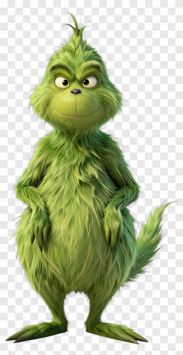 Cartoon Grinch Character PNG