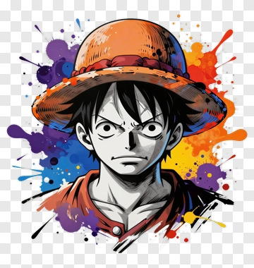 Cartoon Character Wearing A Straw Hat PNG