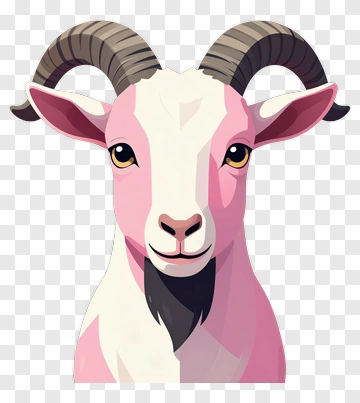 Cartoon Goat Head PNG