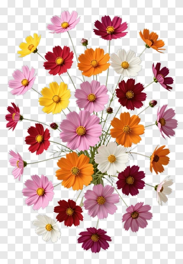 Colorful Flower Bouquet PNG