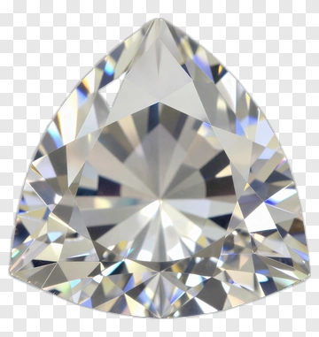 Clear Triangular Cut Diamond PNG
