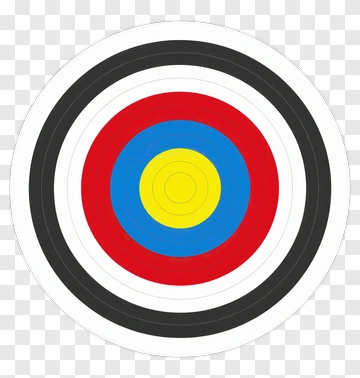 Colorful Target Board PNG
