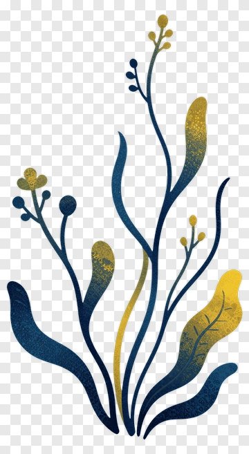 Colorful Abstract Plant Illustration PNG