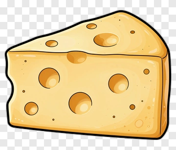 Cartoon Cheese Slice PNG