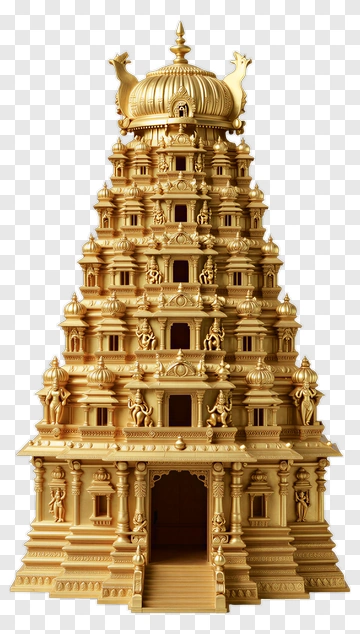 Golden Temple Model PNG