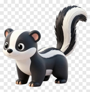 Cartoon Skunk Character PNG