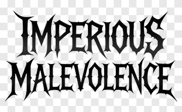 Imperious Malevolence Text Design PNG