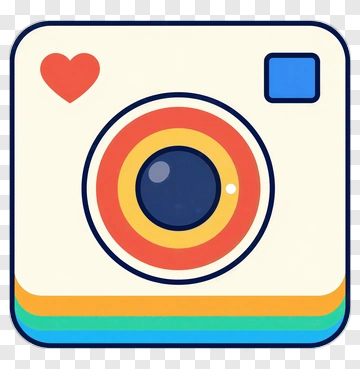 Colorful Camera Icon PNG