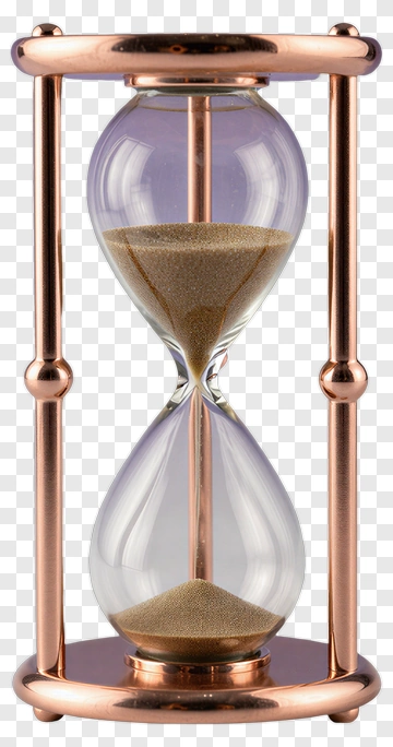 Elegant Hourglass With Sand PNG