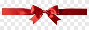Red Ribbon Bow PNG