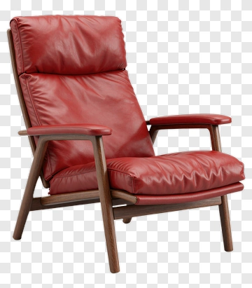 Red Lounge Chair PNG