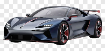 Sports Car With Sleek Design PNG