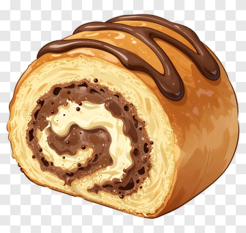 Chocolate Swiss Roll Cake PNG