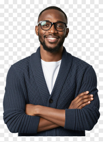 Smiling Man In A Sweater PNG