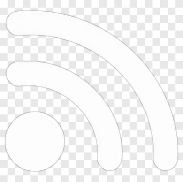 White Rss Feed Icon PNG