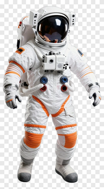 Astronaut In White Space Suit PNG
