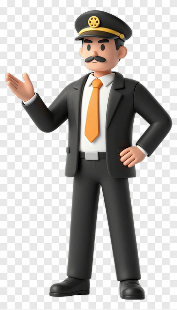 3D Businessman Gesturing PNG