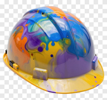 Colorful Hard Hat PNG