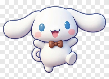Cartoon Bunny With A Bow Tie PNG