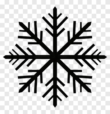 Black Snowflake PNG