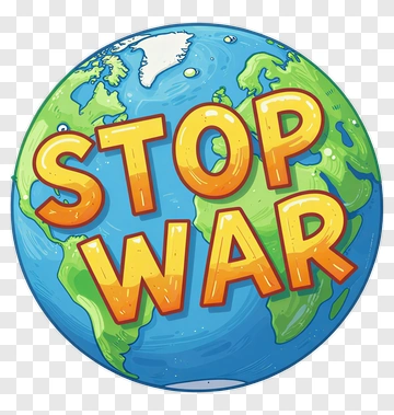 Stop War Earth Illustration PNG