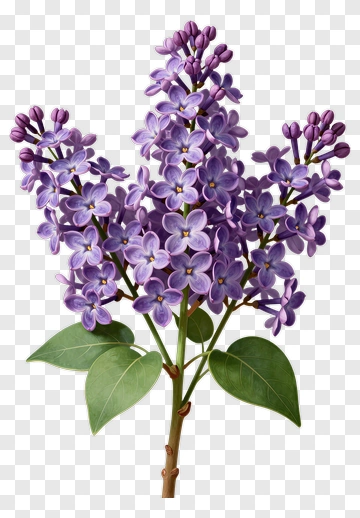 Purple Lilac Flower Bouquet PNG