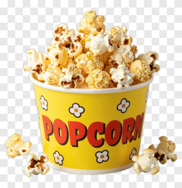 Popcorn Bucket Filled With Delicious Popcorn PNG