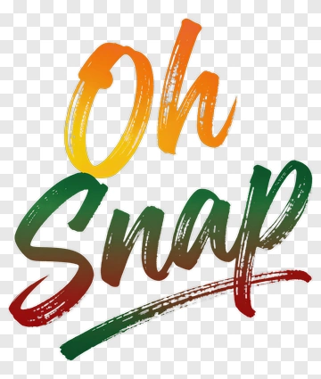 Oh Snap Text Design PNG