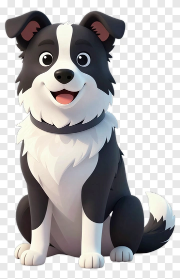 Cartoon Dog Sitting PNG