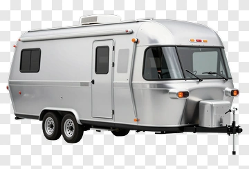 Silver Travel Trailer PNG