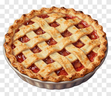 Cherry Pie With Lattice Crust PNG