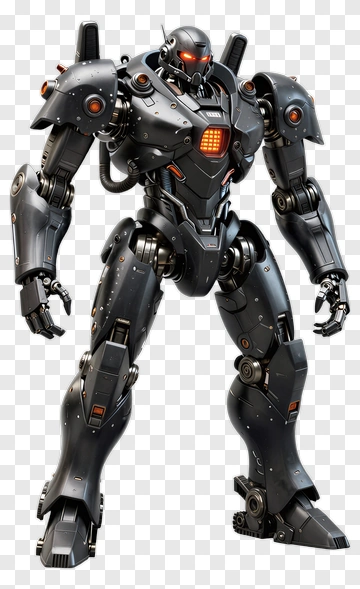 Futuristic Robot Character PNG