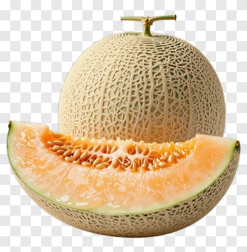 Fresh Cantaloupe Melon PNG