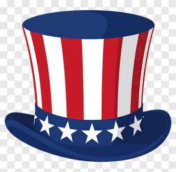 Patriotic Uncle Sam Hat PNG