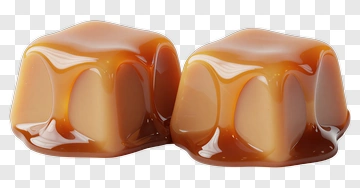 Caramel Candy Cubes PNG