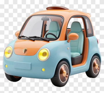 Colorful Toy Car PNG