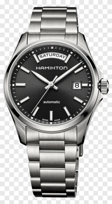 Hamilton Automatic Watch With Black Dial PNG